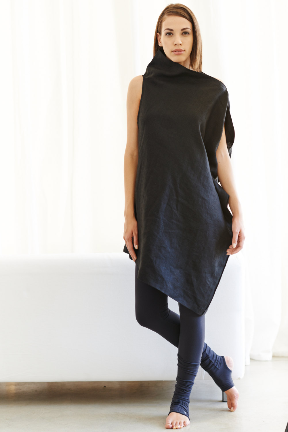 linen black dress asymmetrical black tunic oversized black top casual black dress by linen black dress asymmetrical black tunic oversized black top casual black dress by